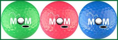mom golf balls